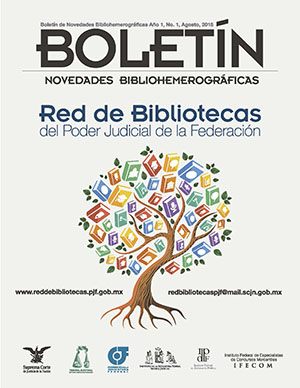 Boletín de Novedades Bibliohemerográficas de la Red de Bibliotecas, agosto 2018